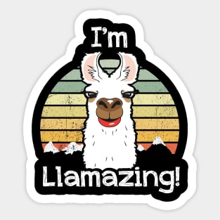 I'm Llamazing! Sticker